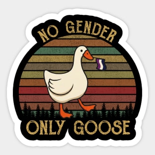 Chaos Avian Identity No Gender Only Goose Retro Sticker